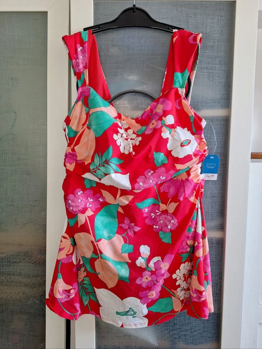 NWT Land's END SZ 16P Swimming One Piece Bathing Suit Dress Floral